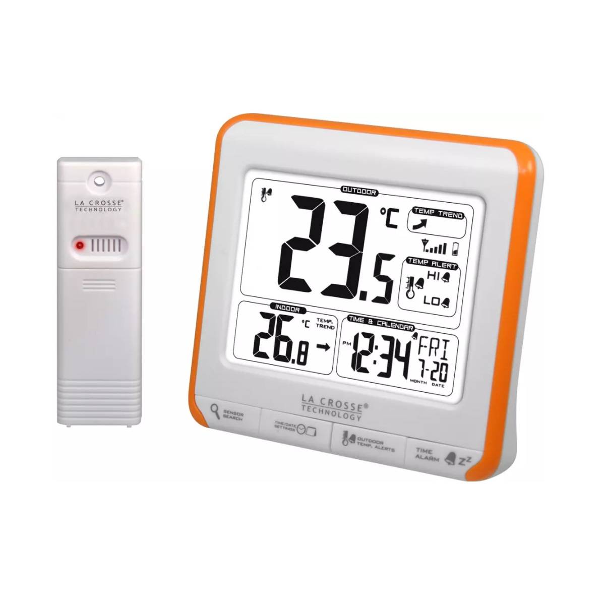 La Crosse Technology - Station météo blanc/orange WS 6811 WHI-ORA La Crosse Technology