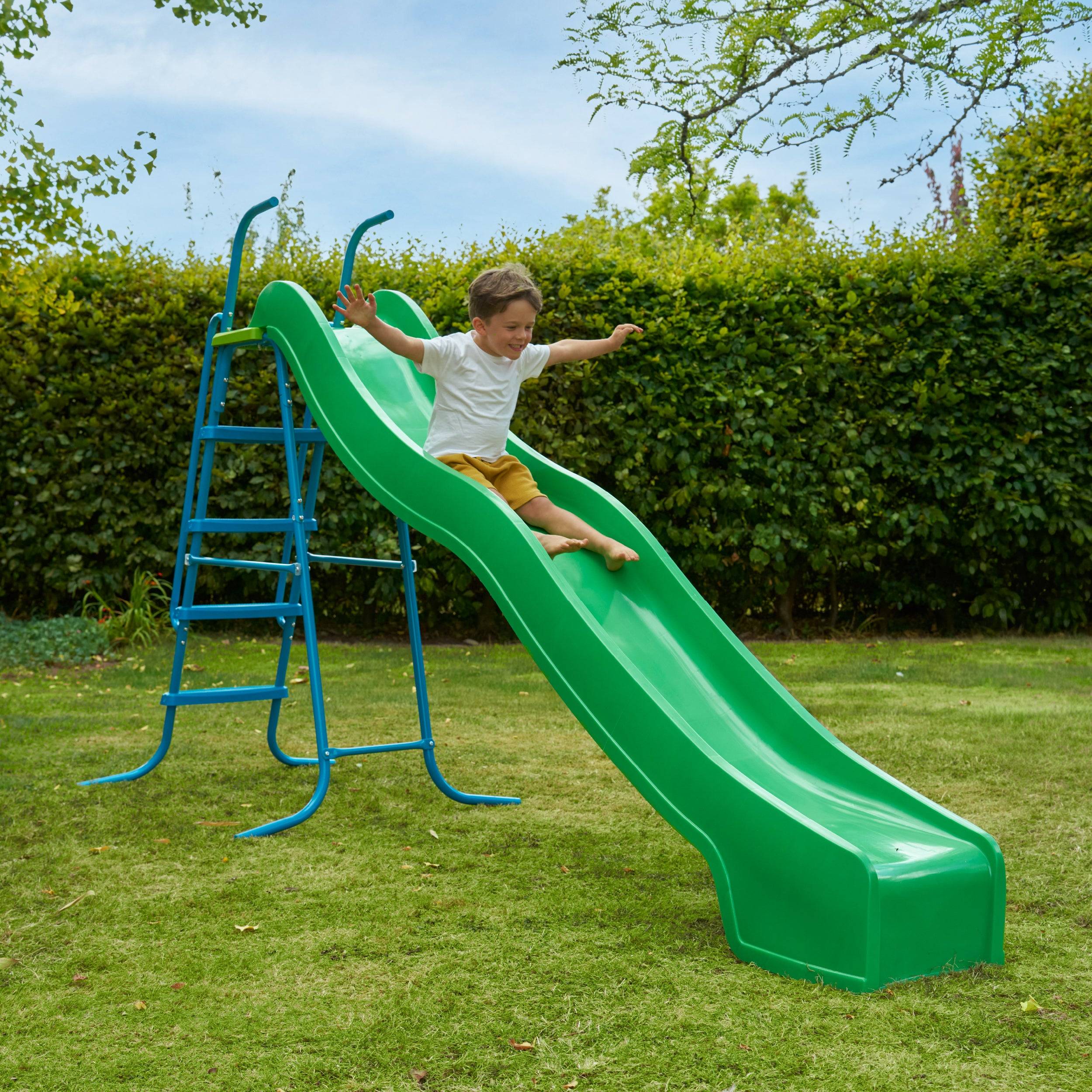 Toboggan ondulé 300 cm avec 5 marches - Image 1