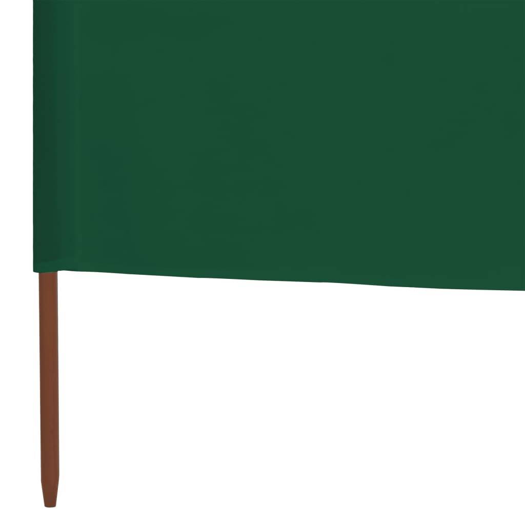 Helloshop26 - Brises-vue paravent 3 panneaux tissu 400 x 120 cm vert - Imagen 5