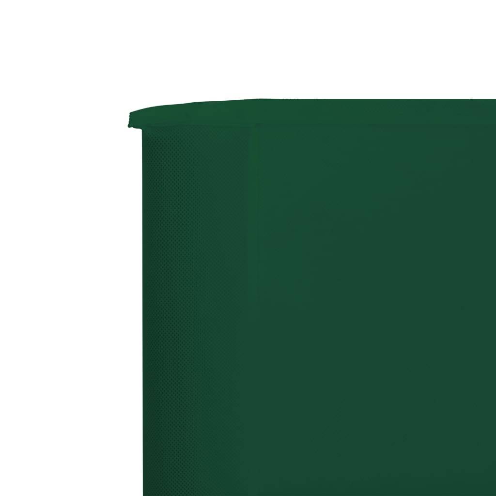 Helloshop26 - Brises-vue paravent 3 panneaux tissu 400 x 120 cm vert - Imagen 4