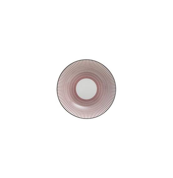 Set de 6 assiettes creuses Lunis - D 20,5 cm - Rouge - Image 2