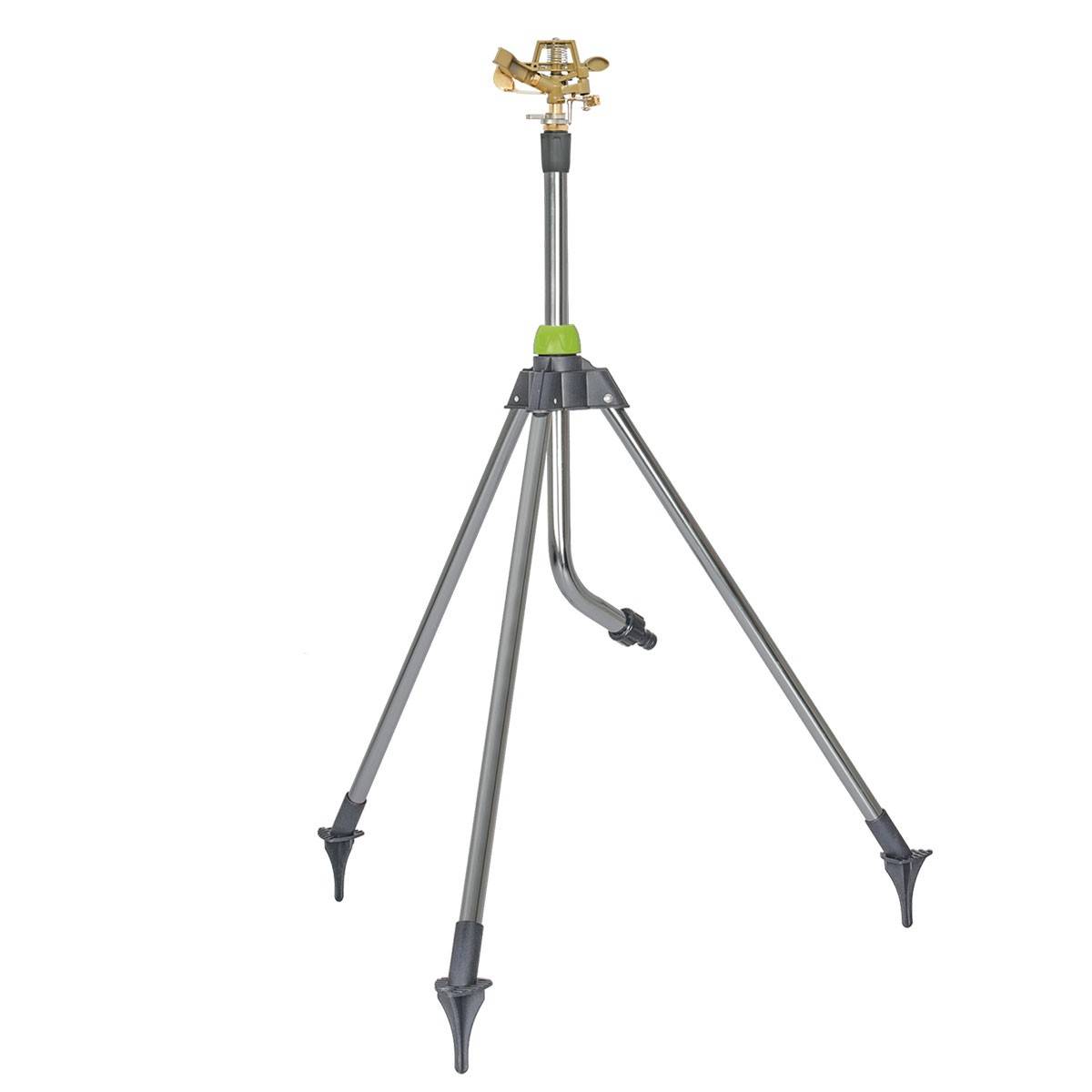 Arroseur de jardin rotatif sur trépied Alu Portée max 14 m Raccord rapide VITO - Image 1