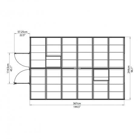 Canopia - Serre de jardin en polycarbonate Octave 8,8 m² - Imagen 5