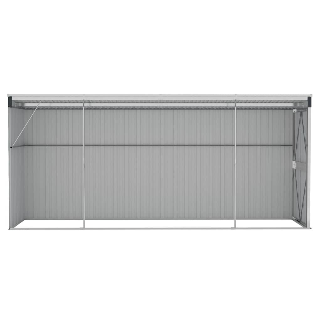 Vidaxl - Abri de jardin mural Anthracite 118x382x178 cm Acier 4.5m² vidaXL 316231 - Image 4
