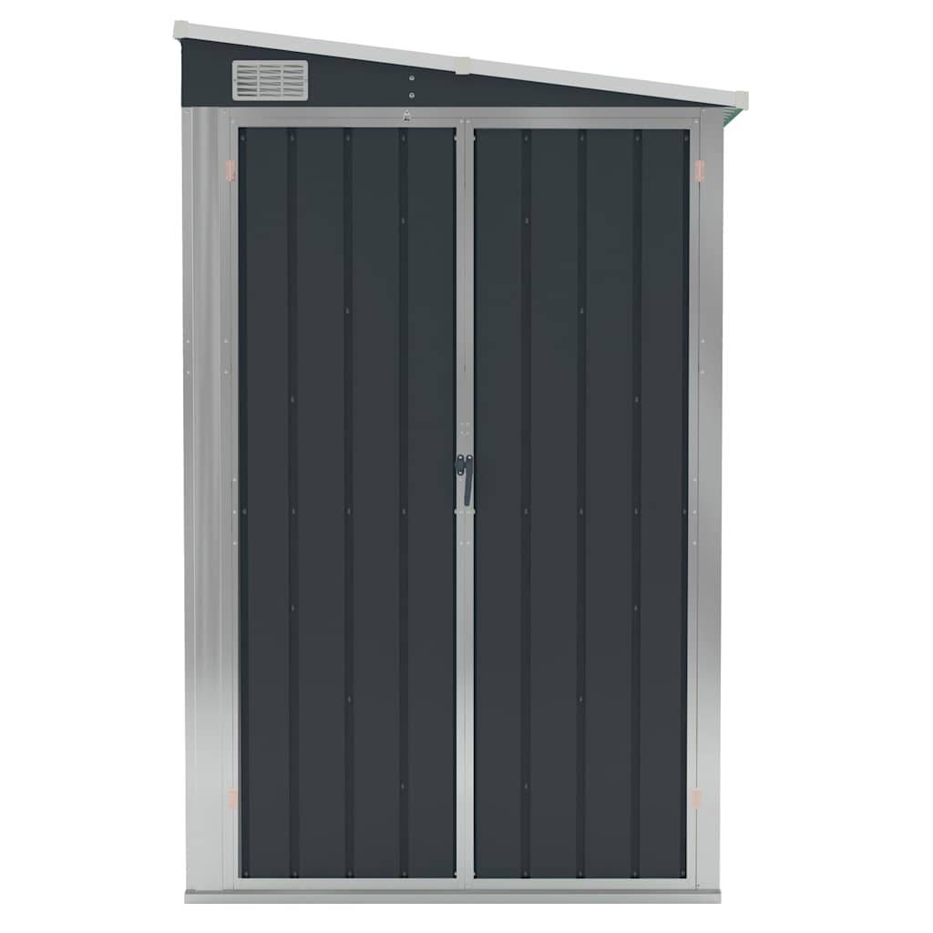 Vidaxl - Abri de jardin mural Anthracite 118x382x178 cm Acier 4.5m² vidaXL 316231 - Image 7