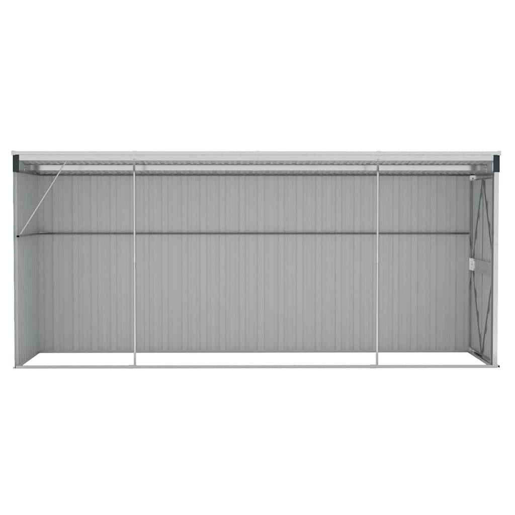 Vidaxl - Abri de jardin mural Anthracite 118x382x178 cm Acier 4.5m² vidaXL 316231 - Image 8