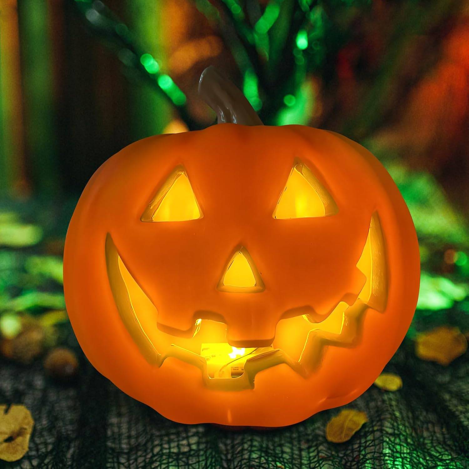 Citrouille Lumineuse LED Halloween - Décoration Éclairage Sécuritaire - Living123 - Image 4