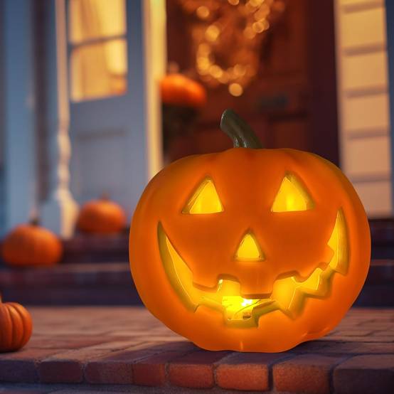 Citrouille Lumineuse LED Halloween - Décoration Éclairage Sécuritaire - Living123 - Image 2