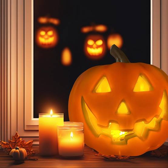Citrouille Lumineuse LED Halloween - Décoration Éclairage Sécuritaire - Living123 - Image 7