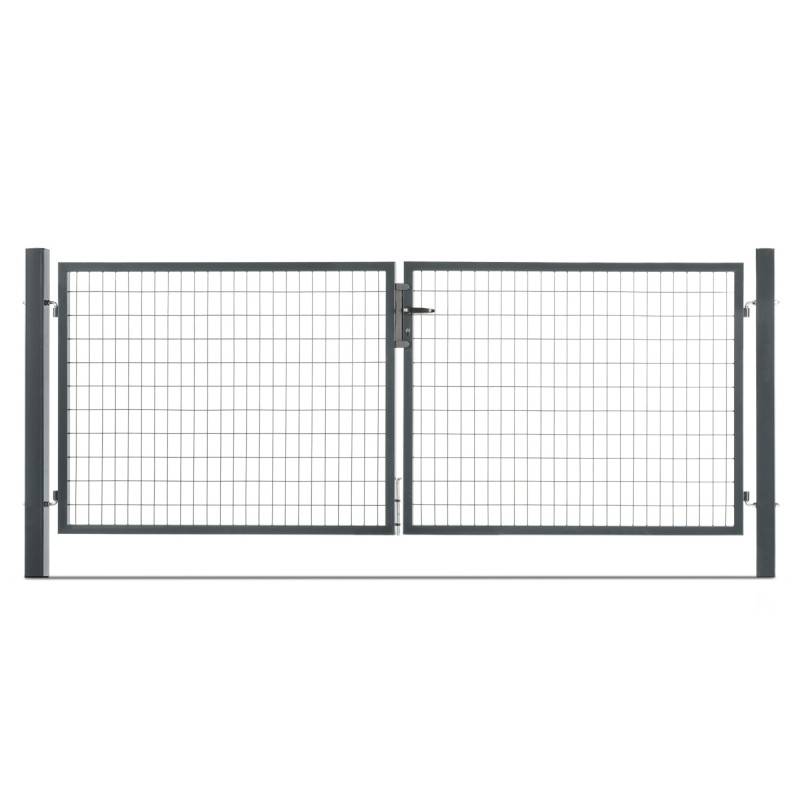 Portail grillagé acier galvanisé L 3m50 Gris anthracite H 1m00 - Easy Clôture - Imagen 1