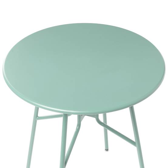 Table ronde, 4 Personnes Métal Vert clair TALTAL - Beliani - Image 4