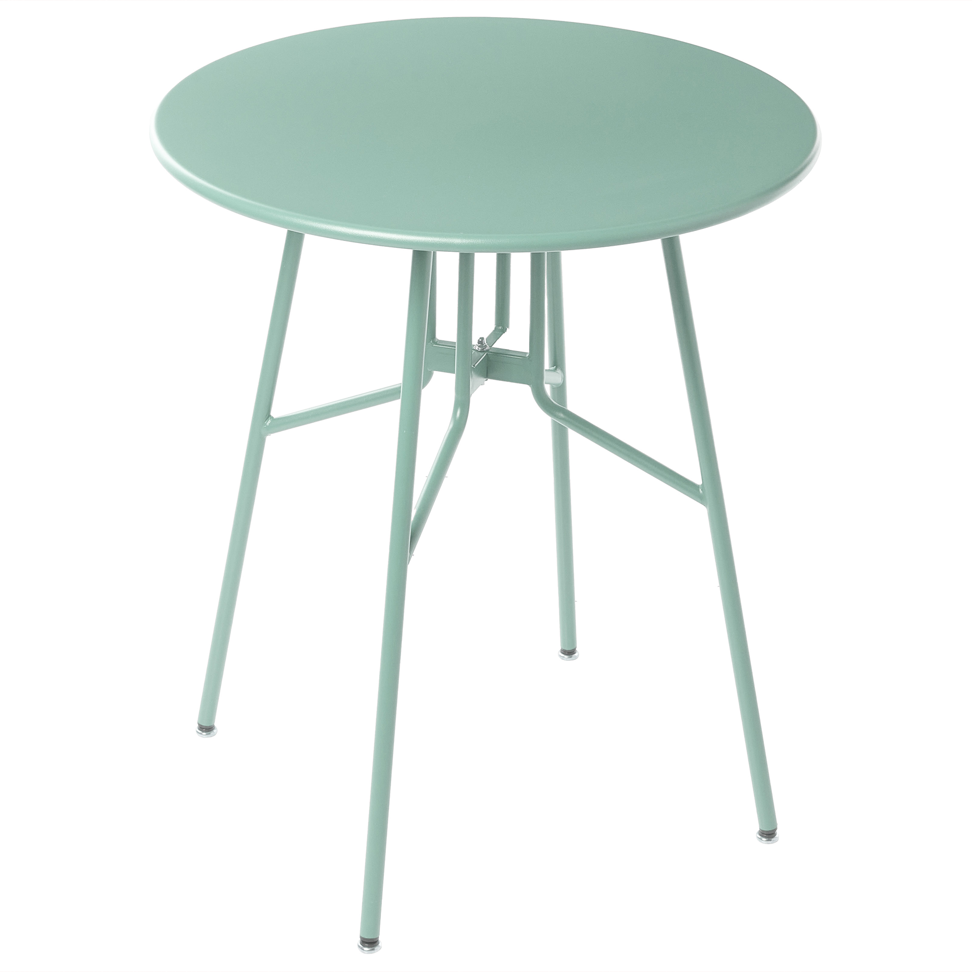 Table ronde, 4 Personnes Métal Vert clair TALTAL - Beliani - Image 1