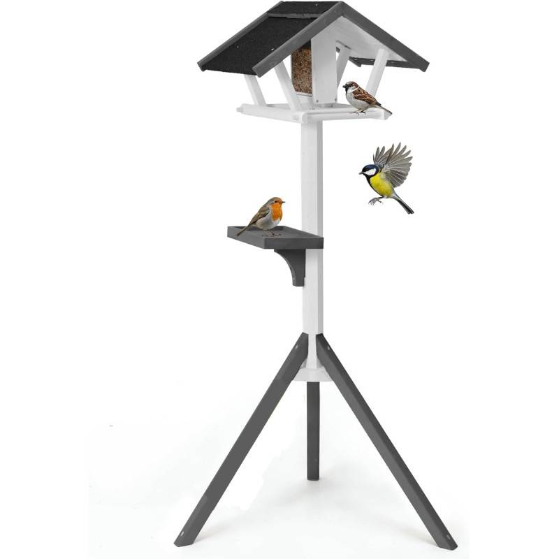 BB Loisir - Mangeoire oiseaux exterieur pour oiseaux sauvage avec support modele-Tour