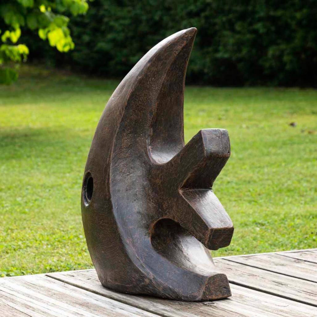 Sculpture Artisanale Poisson En Stéatite – Artisanat Péruvien Moderne – 15 Cm