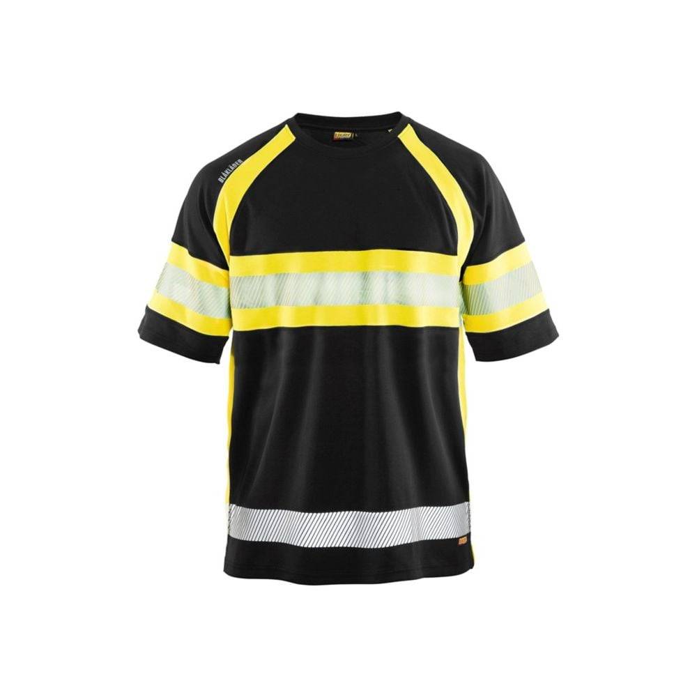 T-shirt haute visibilité Blaklader anti-UV et anti-odeurs Noir / Jaune XL - Image 1