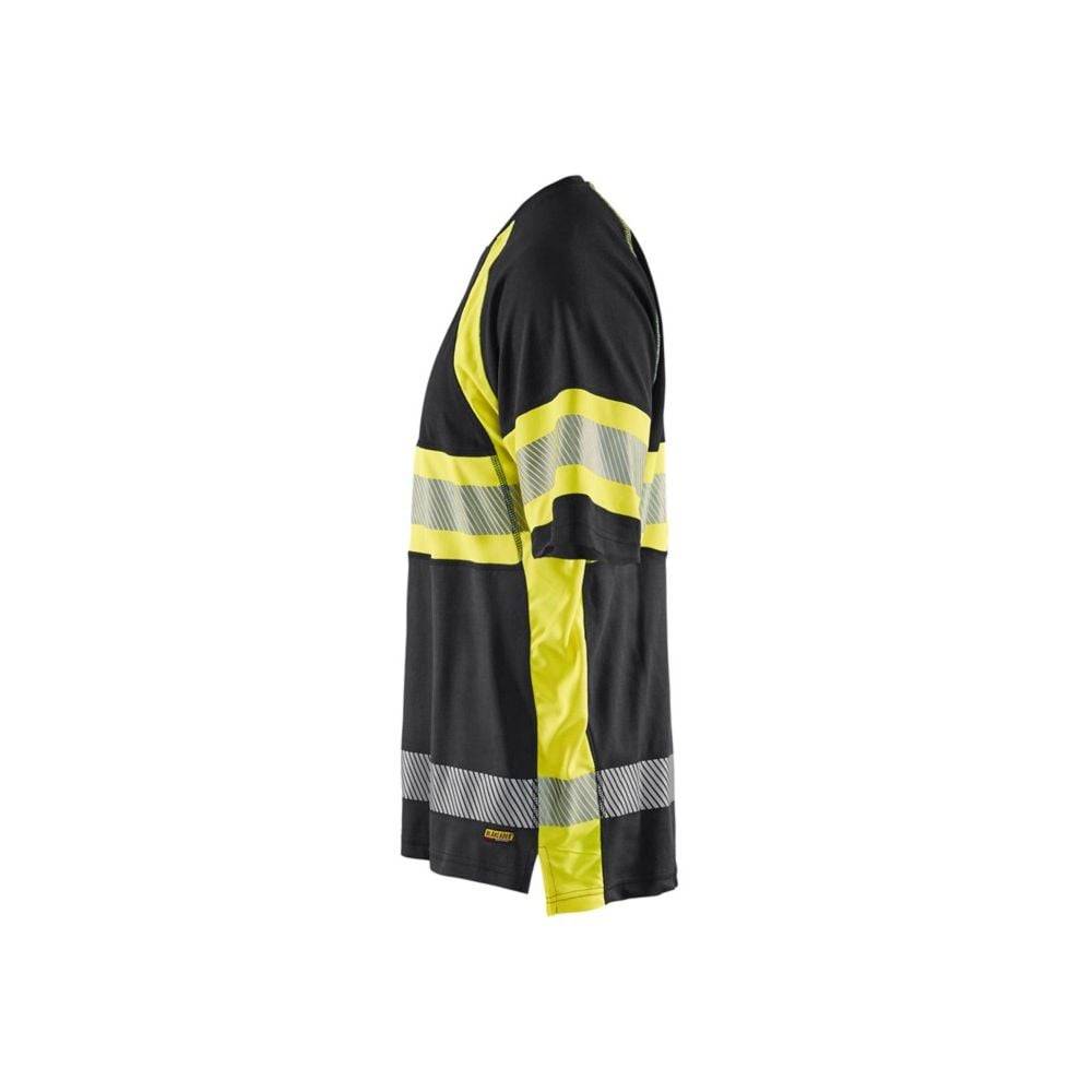 T-shirt haute visibilité Blaklader anti-UV et anti-odeurs Noir / Jaune XL - Image 4