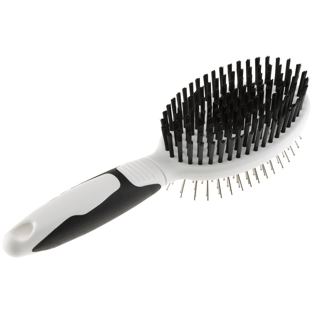 Ferplast - Brosse Combinée Poils-épingles en Acier GRO 5763 PREMIUM, pour Chiens et Chats à Poils Courts, Moyens et Longs - Image 2