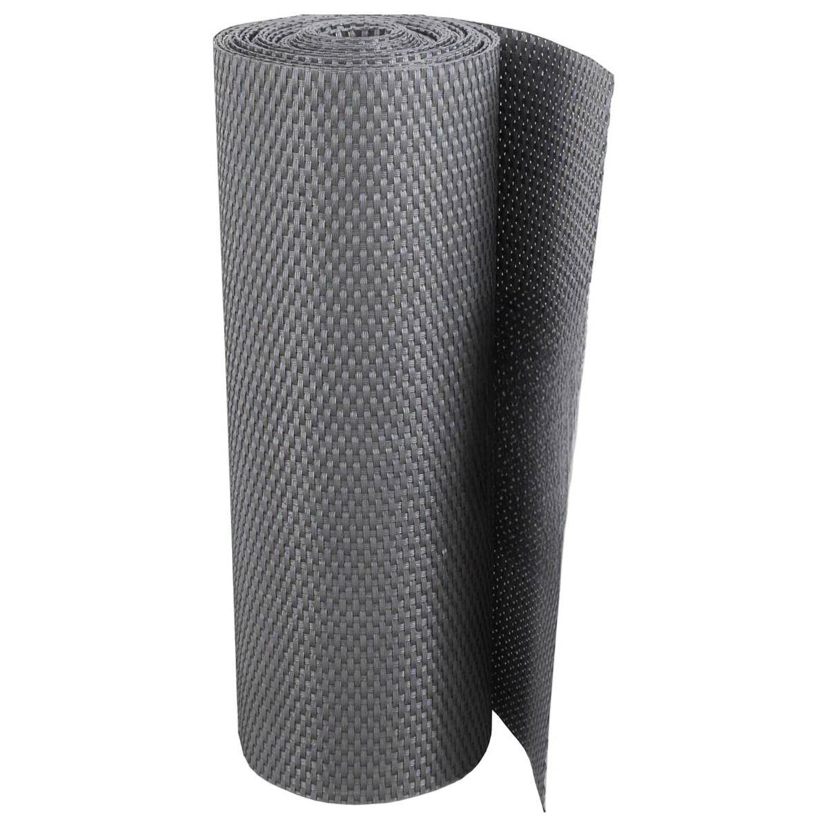 Rattan Art - Brise-vue en résine tressée pour balcon et clôture coloris gris clair 0.9 x 5 m - Imagen 1