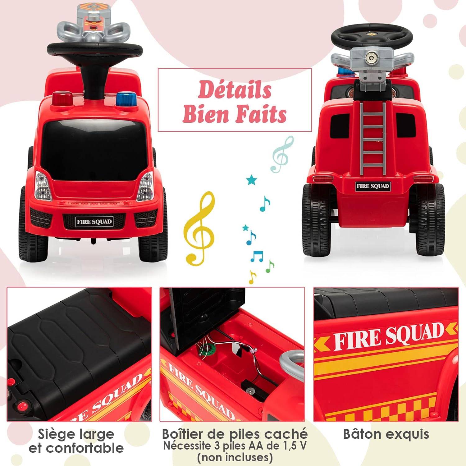 TOYABI Camion Pompier – 20 Pièces Dont 7 Voitures En Alliage De Zinc + Hélico – Jouet D'urgence Pour Enfants 3 à 7 Ans – Cadeau Parfait