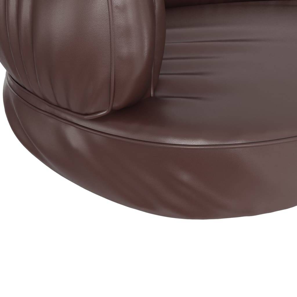 Vidaxl - Lit pour chien ergonomique Mousse Marron 60x42 cm Similicuir vidaXL 171319 - Imagen 4
