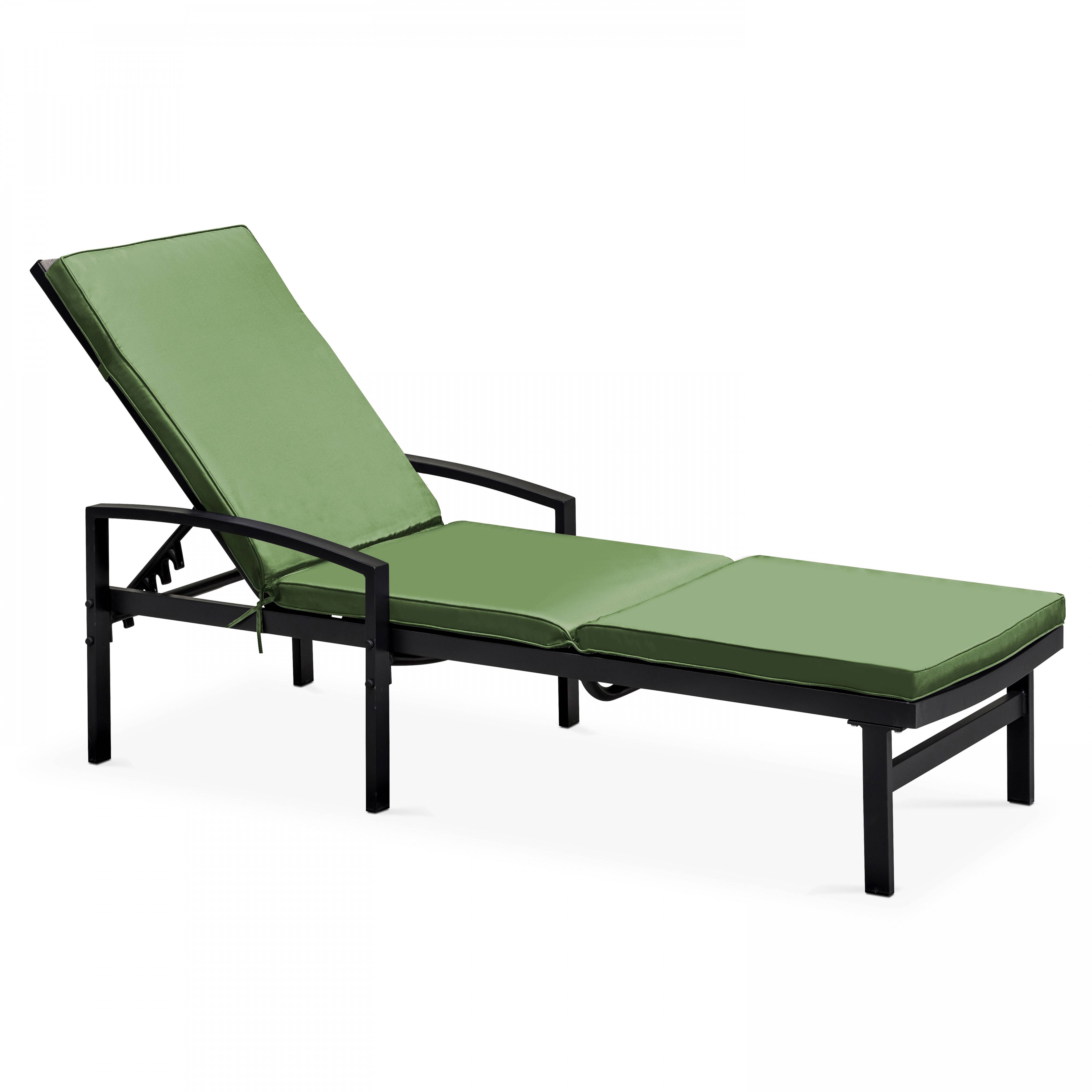 Oviala - Coussin bain de soleil polyester vert cactus 186x53x5 cm Picchu - Oviala - Imagen 2