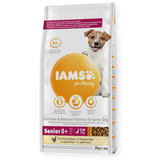Croquettes chien senior S/M - IAMS for Vitality 3 kg - Image 1