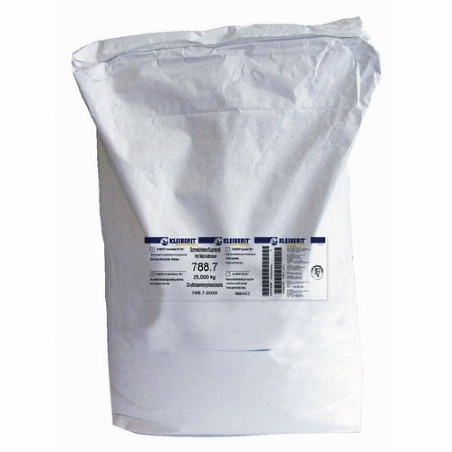 Colle EVA thermofusible en granulés pour plaqueuse de chants KLEIBERIT 788.7- ivoire - sac de 25 kg - 788.7.2050