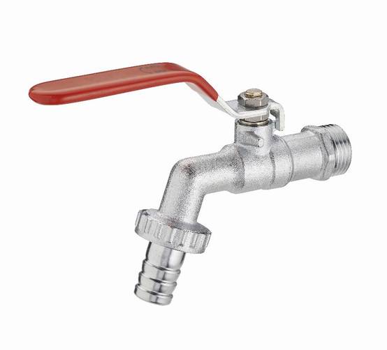 Robinet de jardin à sphère 1/4 tour + raccord au nez M1/2' (15x21) sortie male M1/2' (15/21) / NOYON & THIEBAULT - Ø 15 mm - 2155-1520ET
