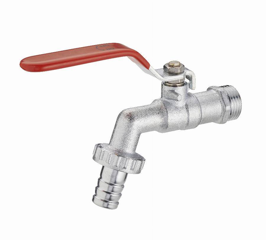 Robinet de jardin à sphère 1/4 tour + raccord au nez M1/2' (15x21) sortie male M1/2' (15/21) / NOYON & THIEBAULT - Ø 15 mm - 2155-1520ET
