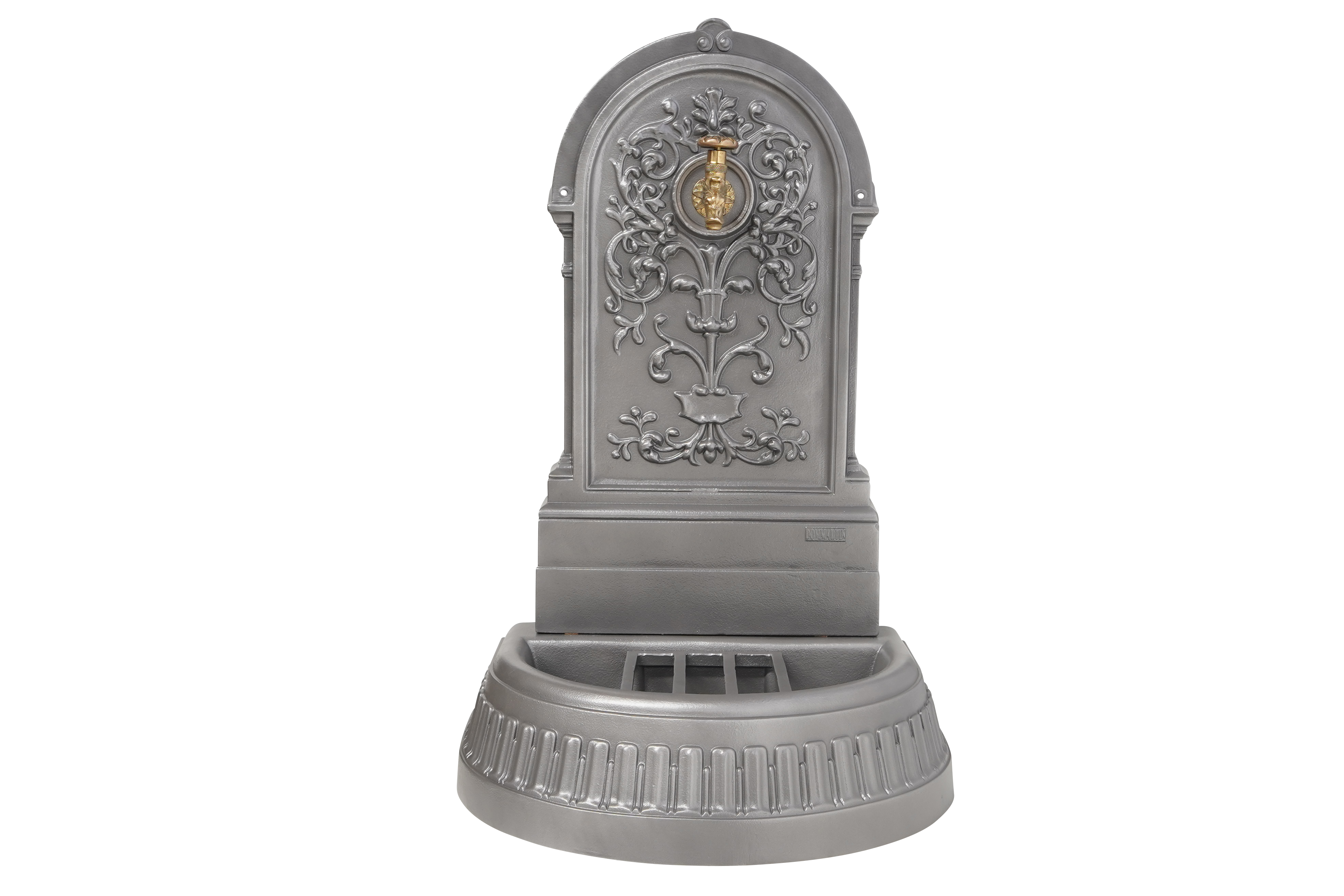 Fontaine floraison gris 4111 avec robinet colvert Dommartin H. 98cm X L. 45cm - Imagen 1