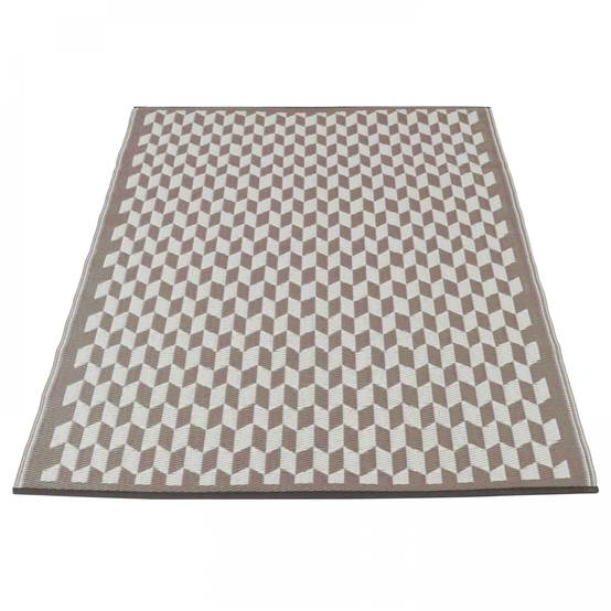 Oviala - Tapis rectangulaire pvc gris 180 x 120 cm Solys - Oviala - Imagen 3