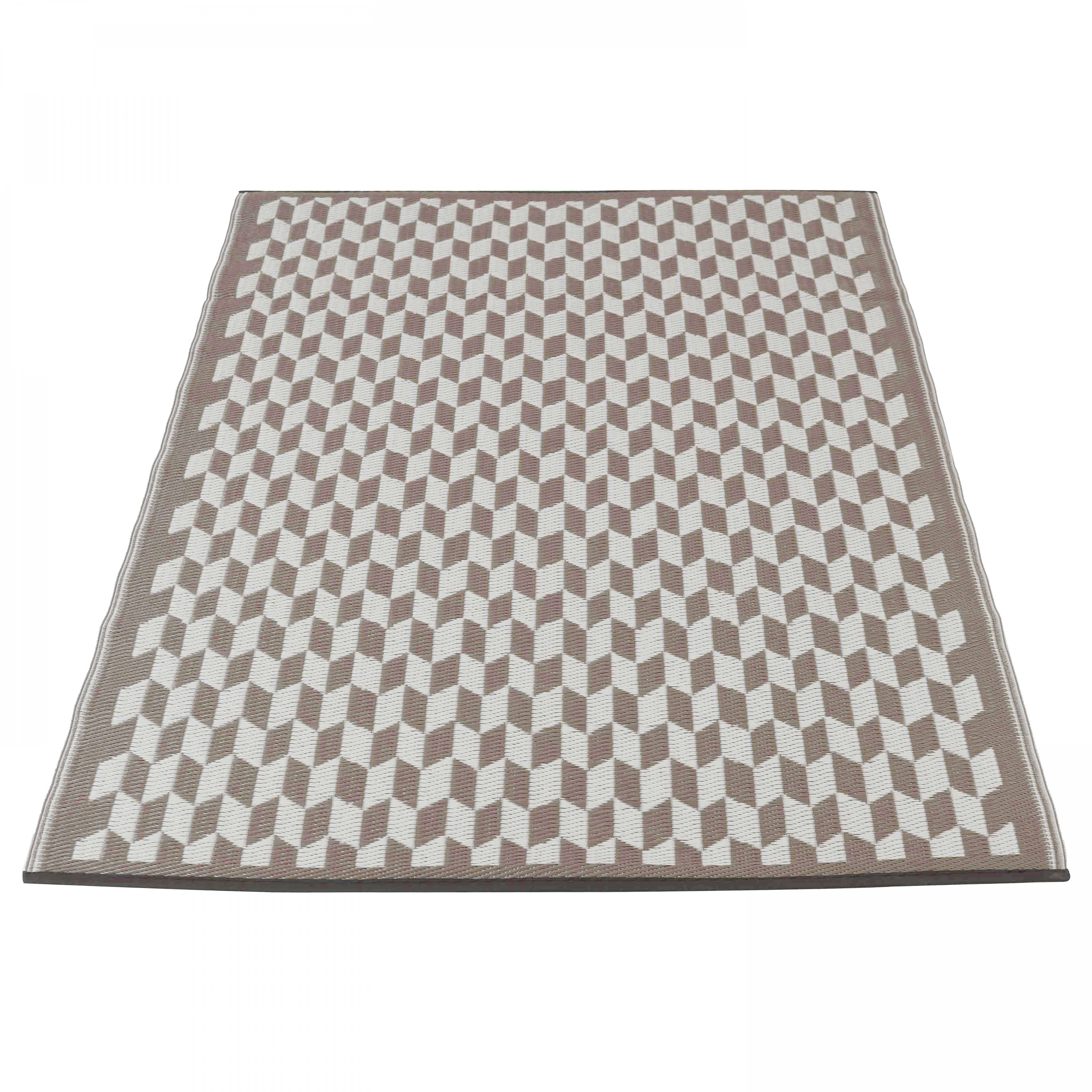 Oviala - Tapis rectangulaire pvc gris 180 x 120 cm Solys - Oviala - Imagen 3