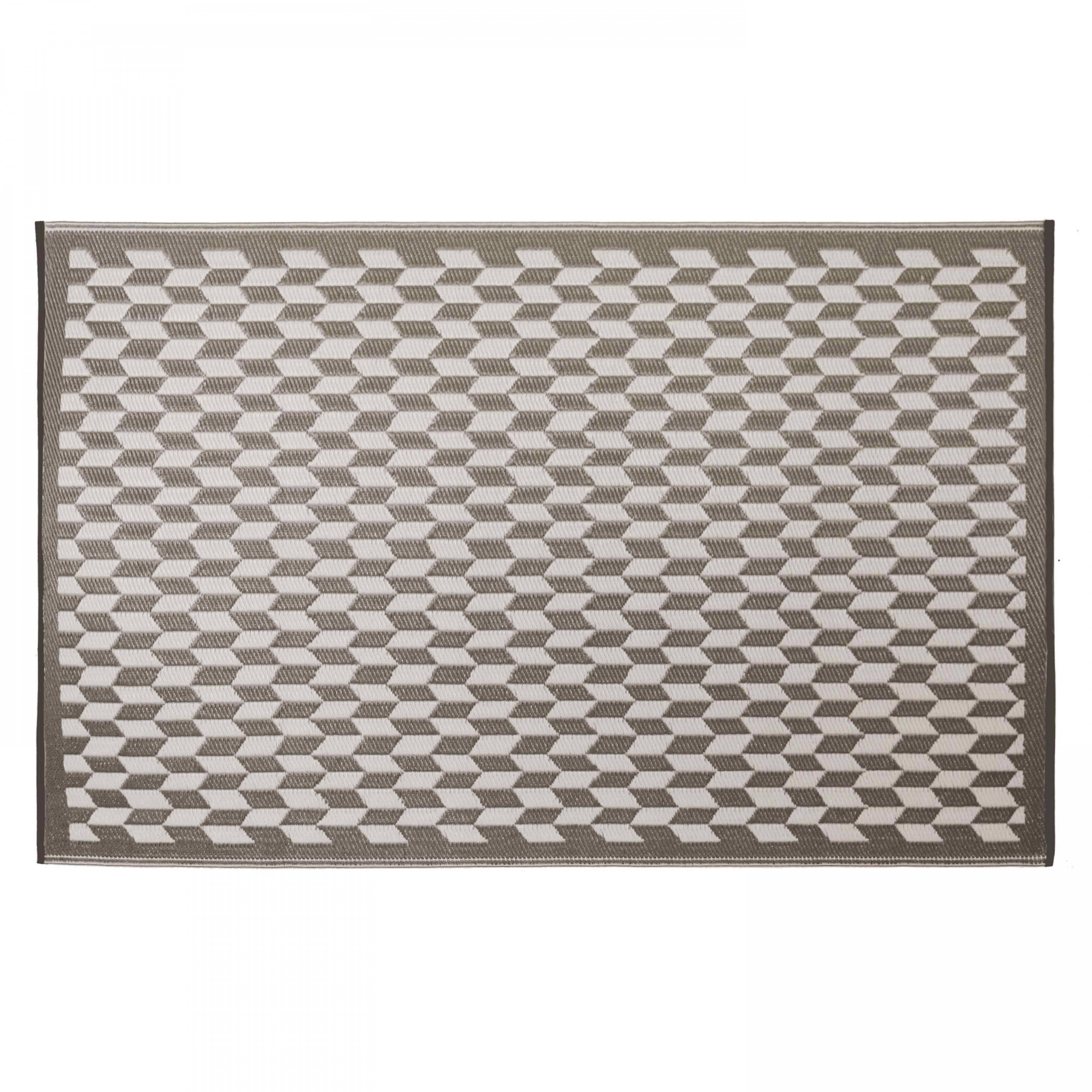 Oviala - Tapis rectangulaire pvc gris 180 x 120 cm Solys - Oviala - Imagen 1