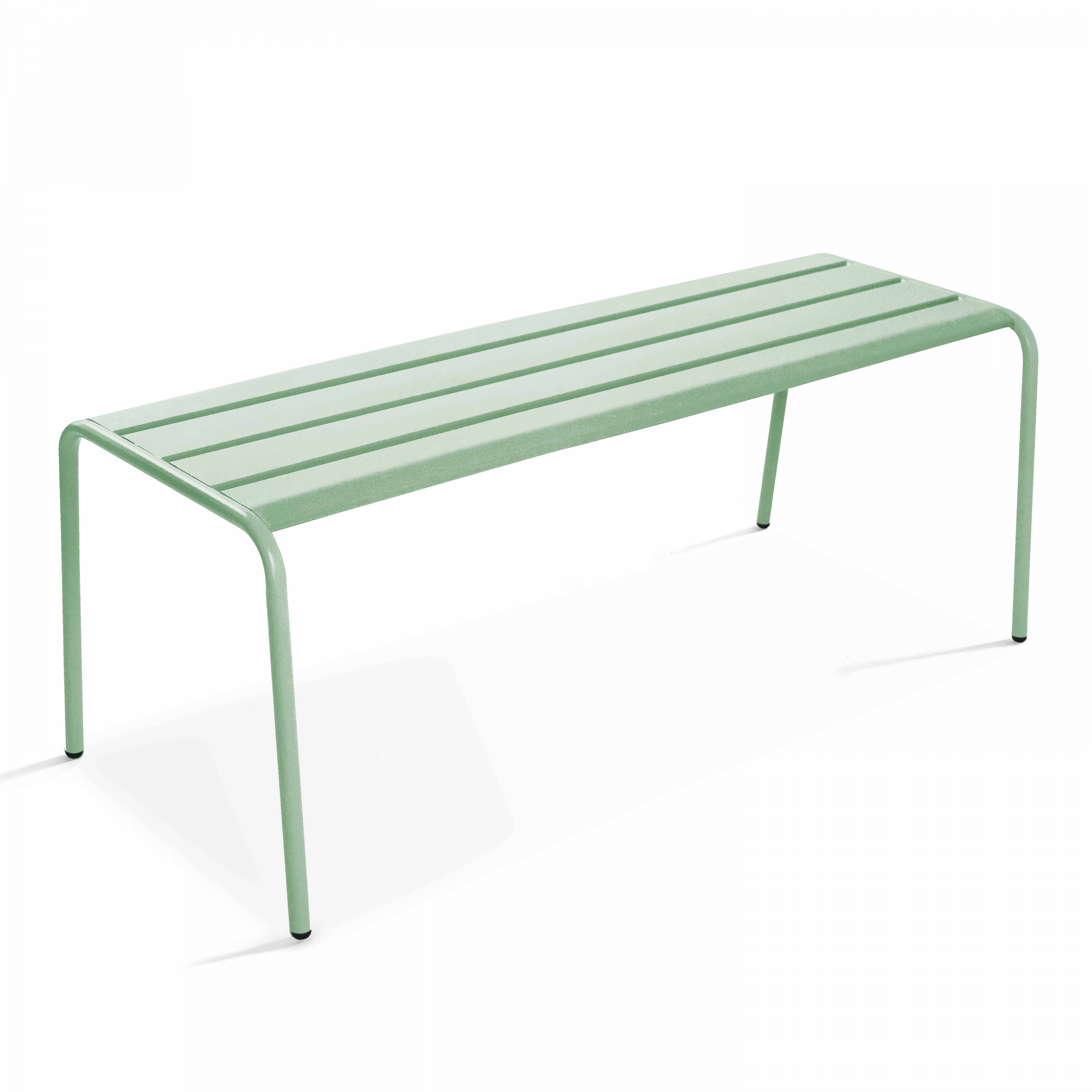 Oviala - Banc de jardin en acier vert sauge Palavas - Oviala - Imagen 1