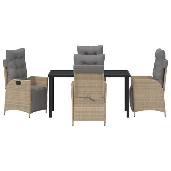 ComfortXL - Salon de jardin 4 places avec chaises réglables et coussins confort Beige – ComfortXL Outdoor Living - Image 7
