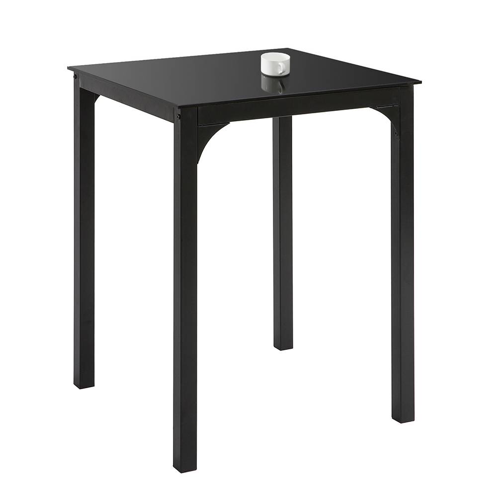 Sobuy - Table à Manger Carrée Table de Cuisine Table à Dîner Noire - 60 x 60 x 75 cm Carrée Pieds en Acier Robuste SoBuy - Imagen 1