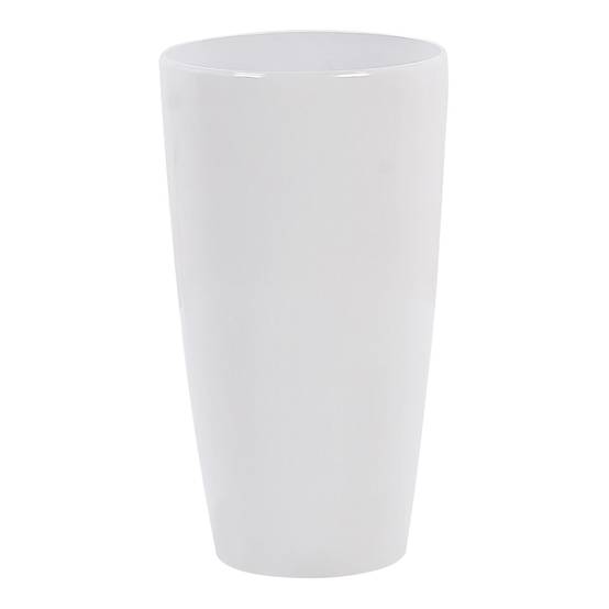Cache-pot d'extérieur Fibre d'argile Blanc TSERIA - Beliani - Image 3