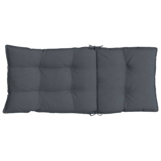 Coussins de chaise à dossier haut polyester anthracite 120 x 50 x 7 cm, poids:3.75kg - PANGIVO - Image 7
