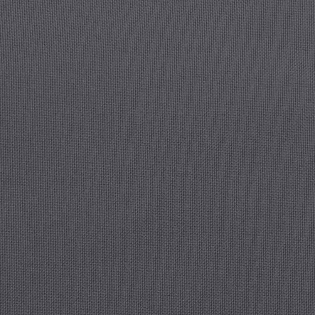 Coussins de chaise à dossier haut polyester anthracite 120 x 50 x 7 cm, poids:3.75kg - PANGIVO - Image 9