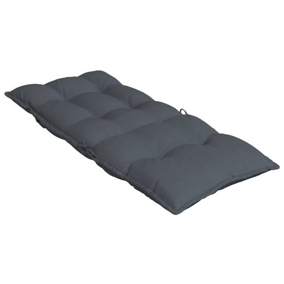 Coussins de chaise à dossier haut polyester anthracite 120 x 50 x 7 cm, poids:3.75kg - PANGIVO - Image 6