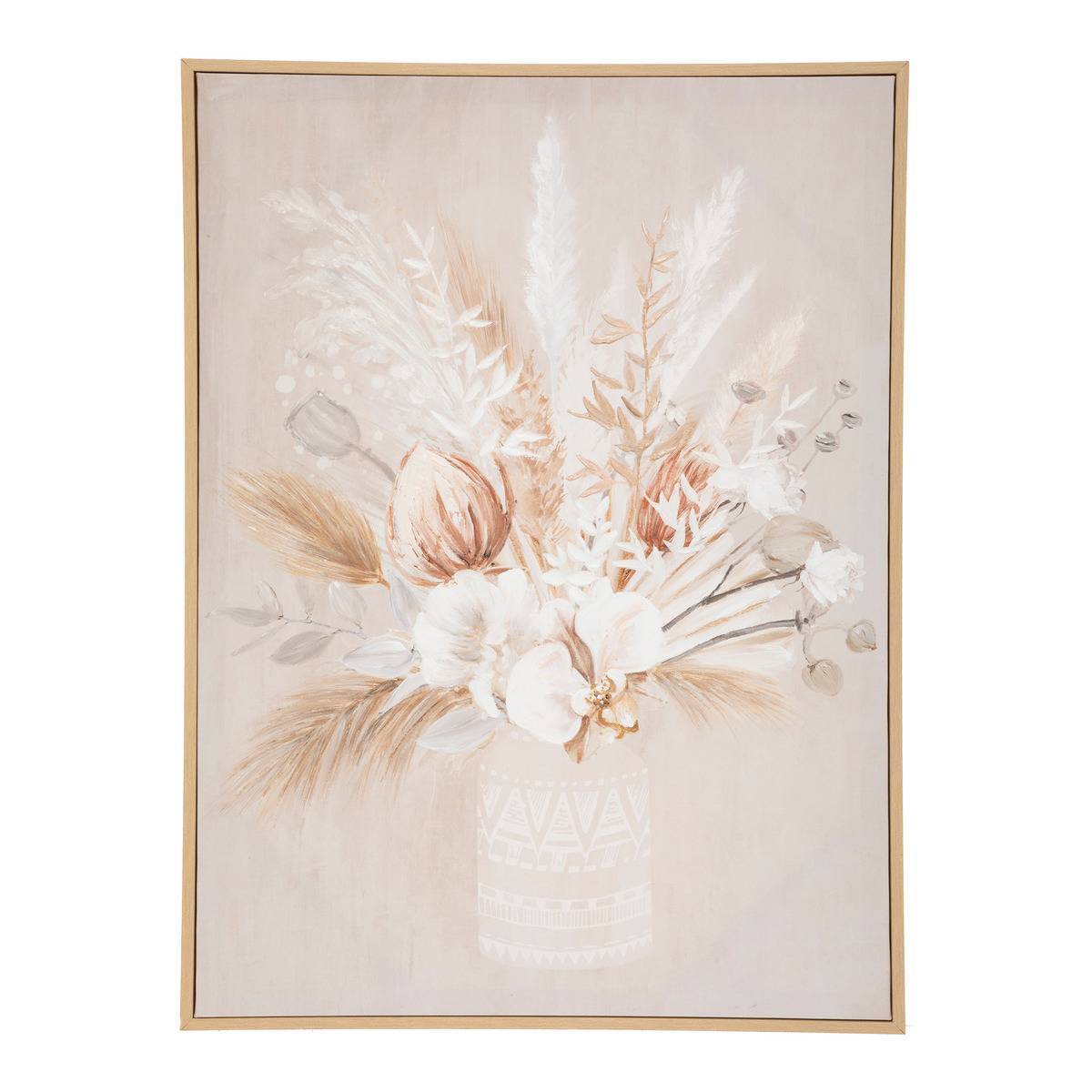 Atmosphera - Toile "Tida" bois 50x70cm - Atmosphera Créateur d'intérieur - Image 2