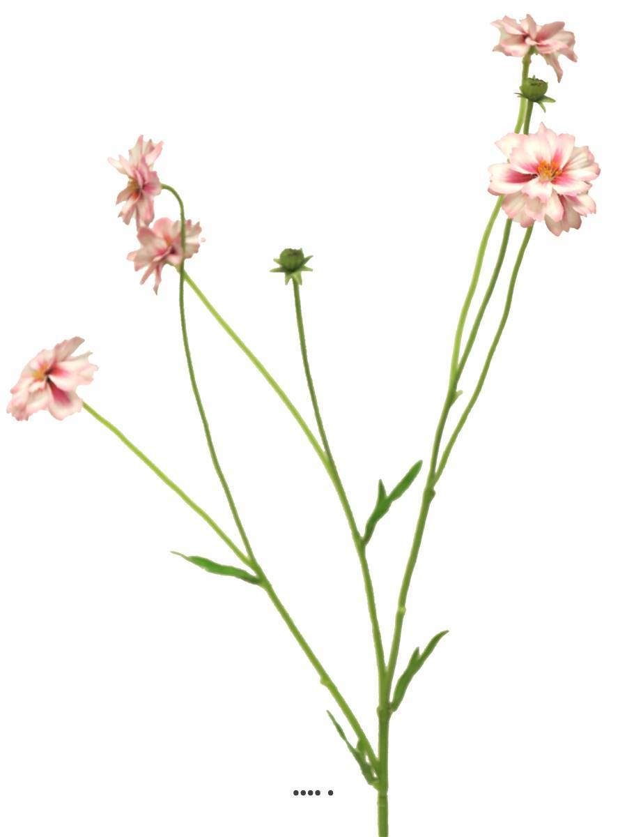 Artificielles - Centaurée artificielle, 3 ramures, H 64 cm Rose-crème - BEST - couleur: Rose-crème - Imagen 2