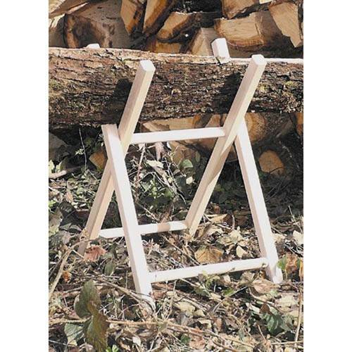 Ribimex - Chevalet en bois 2 branches 68x40cm chaîne blocage