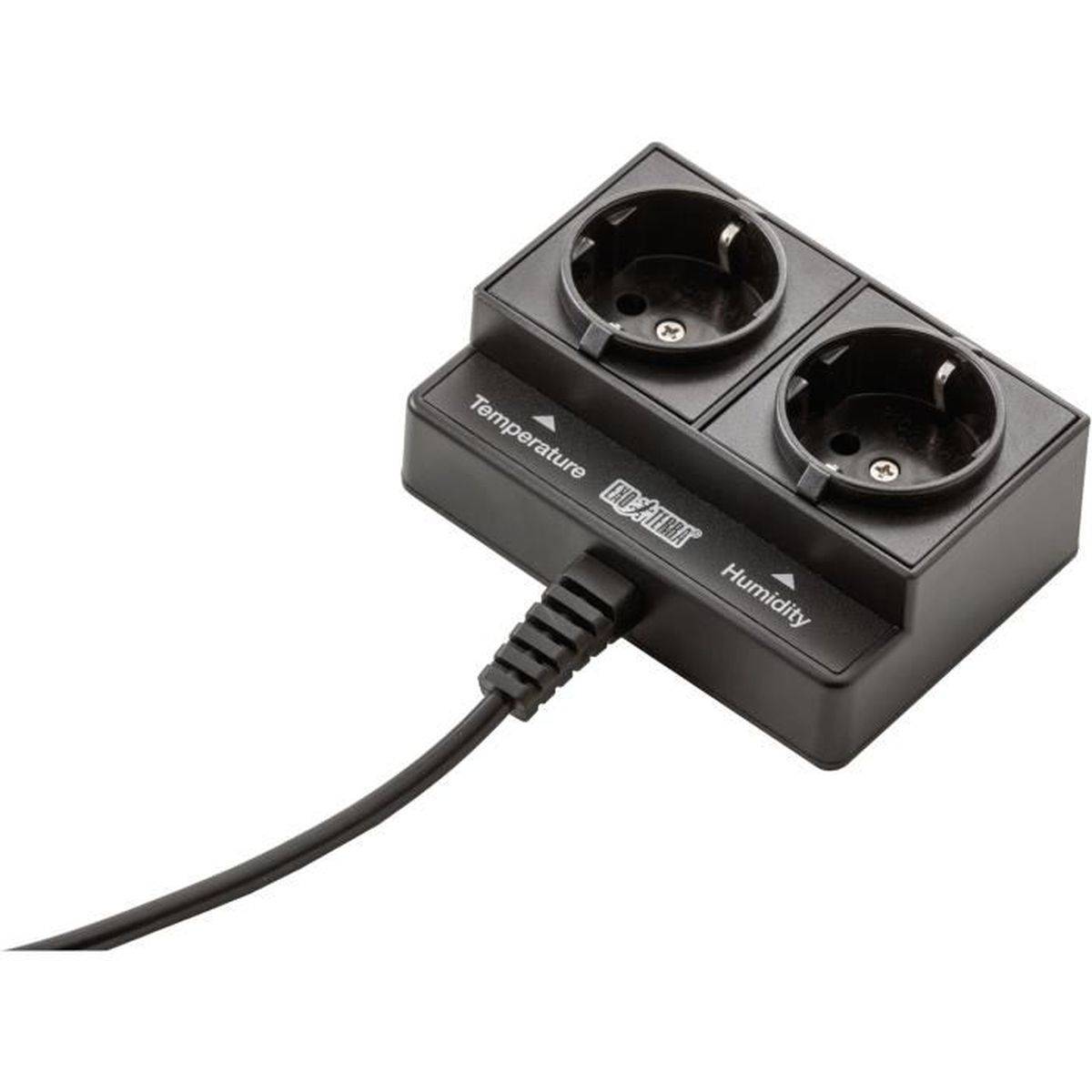 Thermostat et hygrostal Exo Terra 100 W avec minuteur jour/nuit LCD pour reptiles - EXO TERRA - Image 4