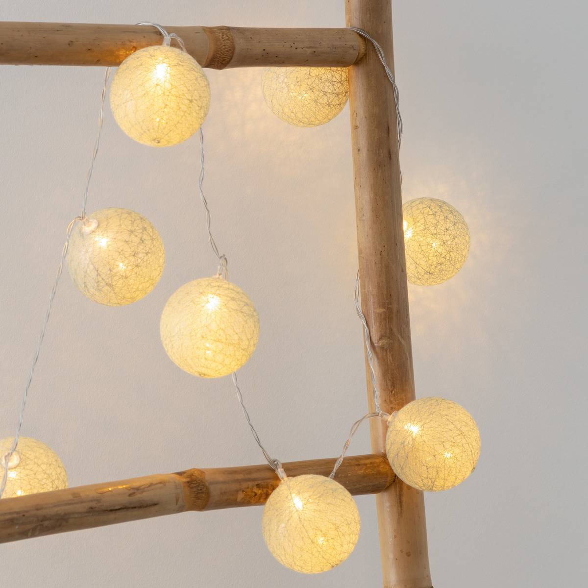 Atmosphera - Guirlande LED 20 boules vert céladon L435cm - Atmosphera Créateur d'intérieur
