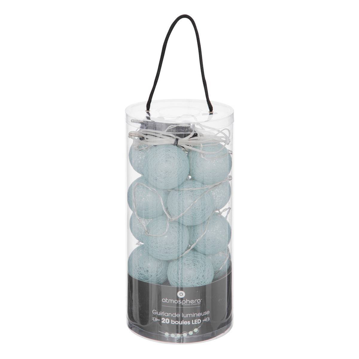 Atmosphera - Guirlande LED 20 boules vert céladon L435cm - Atmosphera Créateur d'intérieur - Image 3