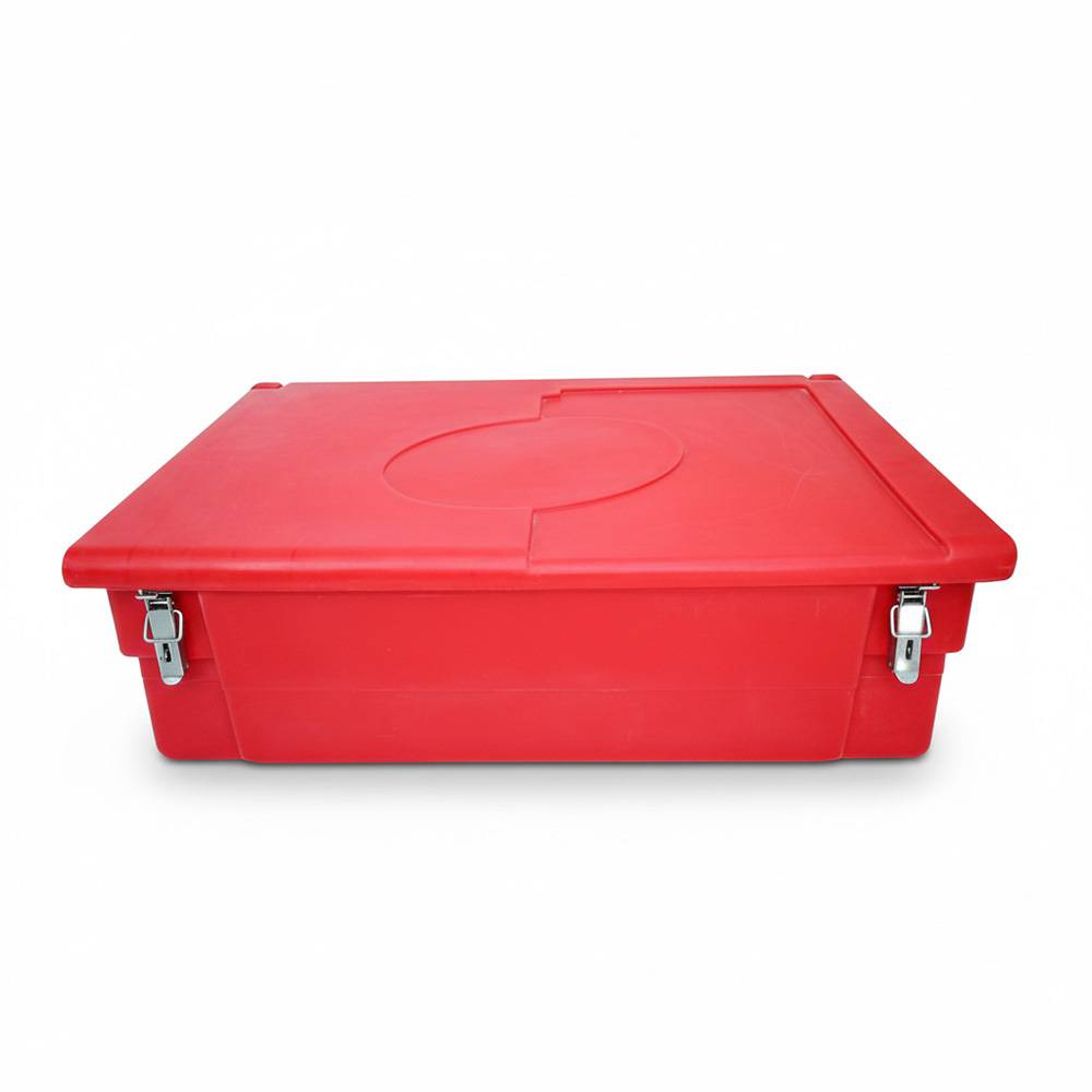 Bac à sable incendie/ à sel de déneigement 100l + grenouillères + pelle-plast'up rotomoulage - Image 2