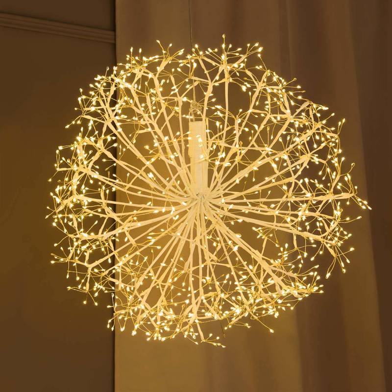 Lotti - Branche Sphère Riche RICH Blanche Ø60cm 1200 MicroLED FlashLED avec Rameaux Lotti - Imagen 2