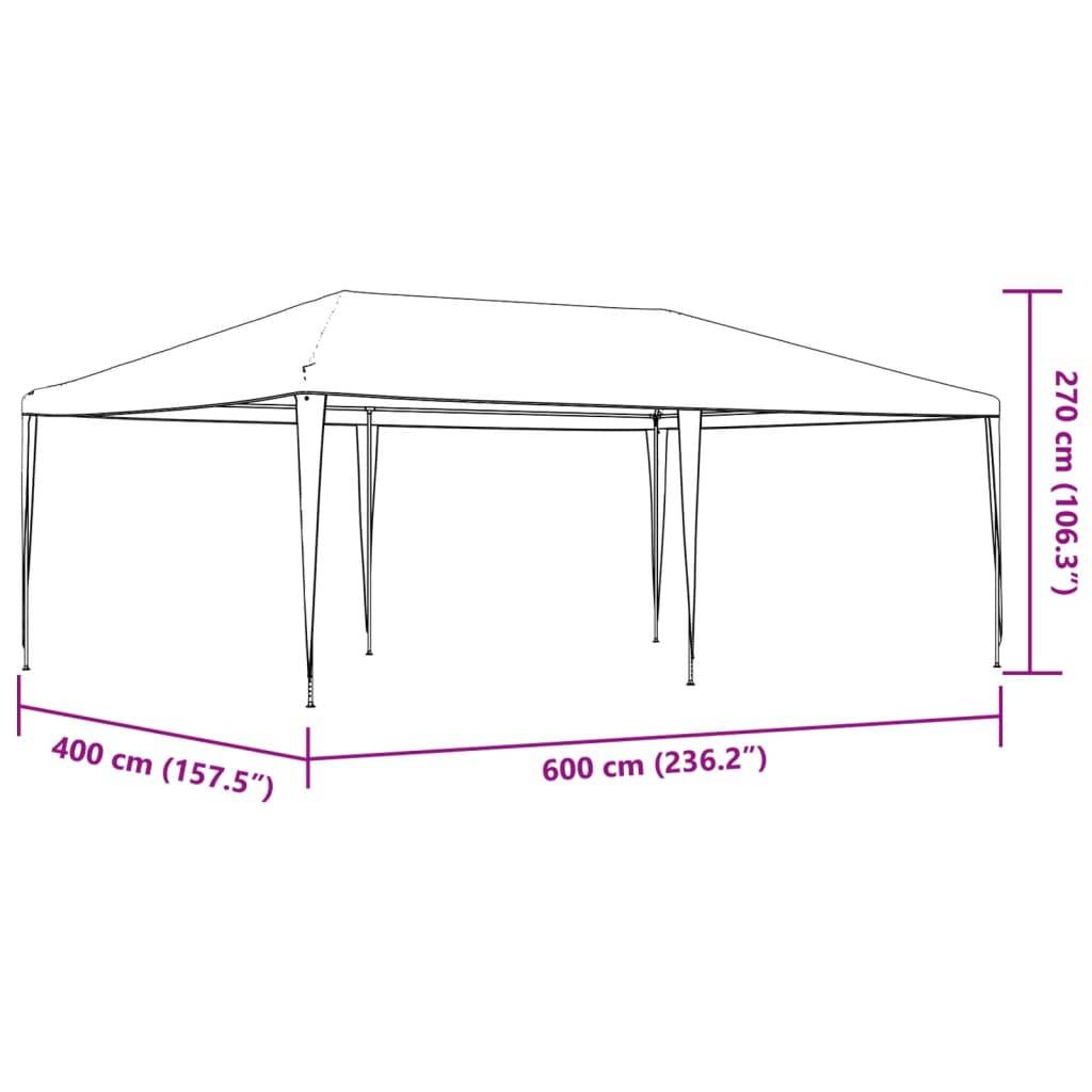 Maison Chic - Tonnelle de jardin - Tente de réception 4x6 m Blanc - Meuble Pro - Imagen 8