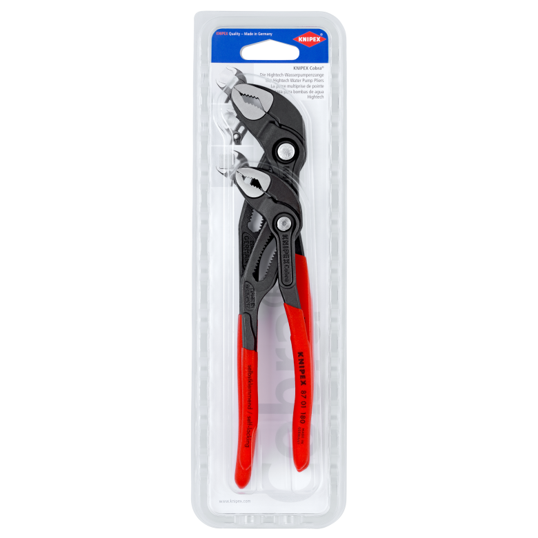 Knipex - Lot de 2 pinces Cobra 180 et 250mm - KNIPEX - 00 31 20 V01 - Image 1